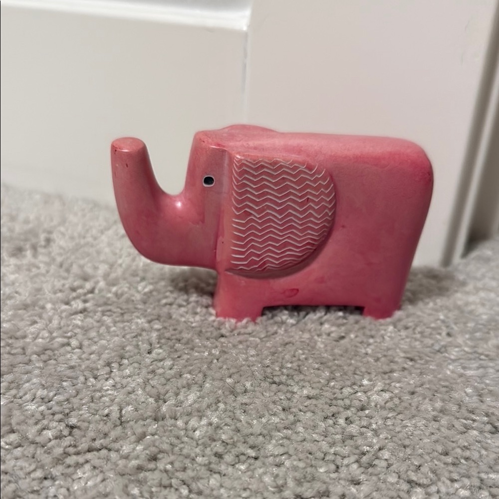 Pink Elephant Figurine - Home Accent